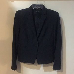 Ann Taylor one button black jacket